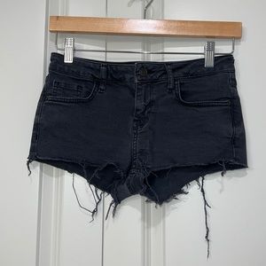 Black Jean Shorts